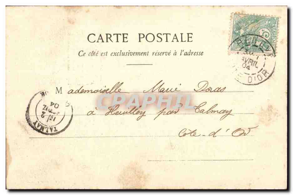 CPA FAntaisie Poisson d'avril Heritage — Rückseite
