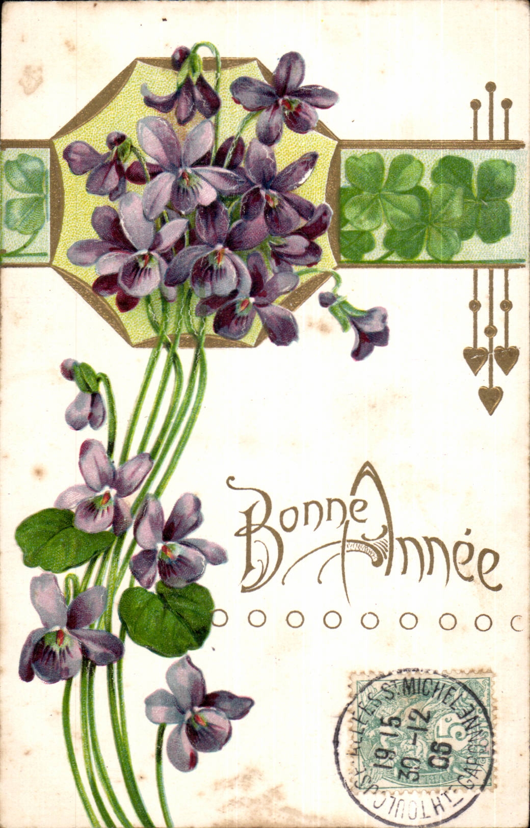CPA FAntaisie Bonne annee