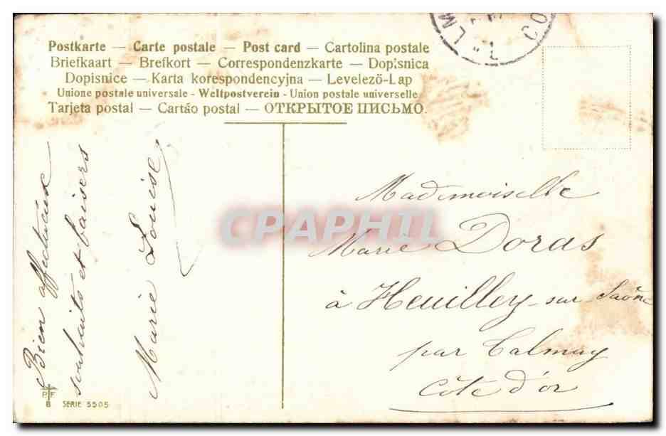 CPA FAntaisie Bonne annee — Rückseite