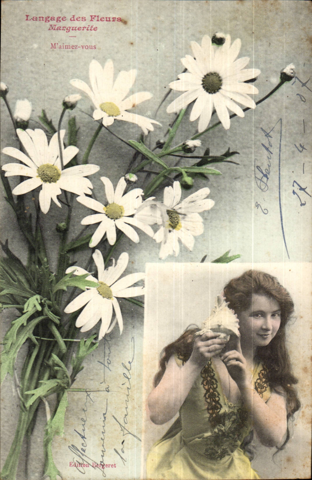 Marguerite — Langage des Fleurs — Édition Bergeret