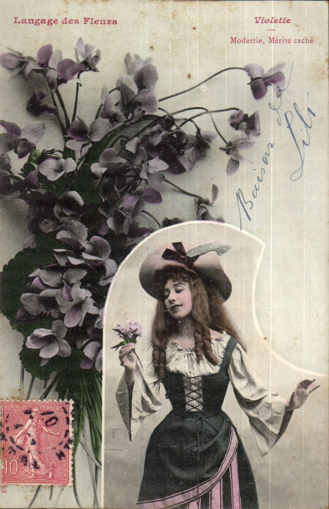 Langage des Fleurs — Violette — Modestie, Mérite caché — Éditeur non visible