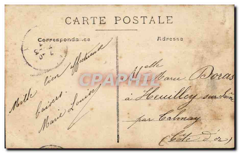 CPA FAntaisie Enfant Heureuses PAques (enfant ballon) — Verso