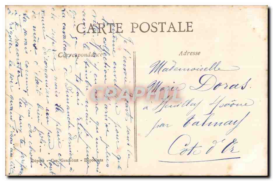 CPA FAntaisie Femme — Verso
