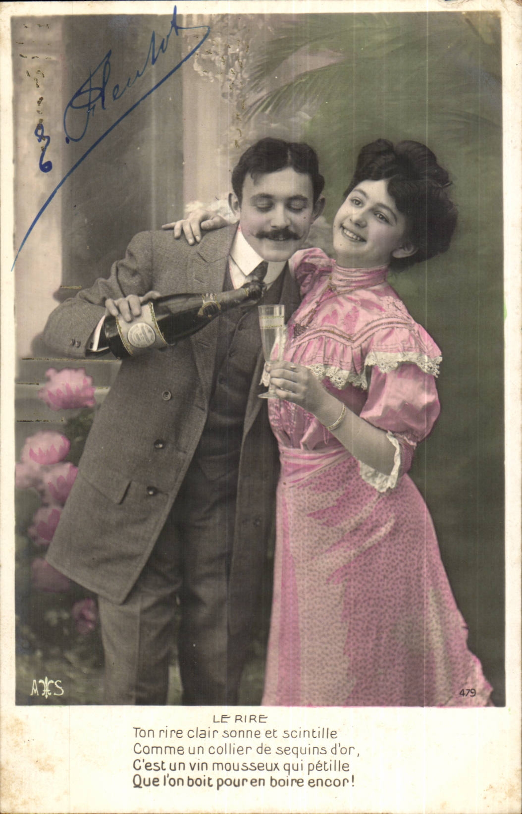 Un couple festif — poème 'LE RIRE' — A&S, n°479