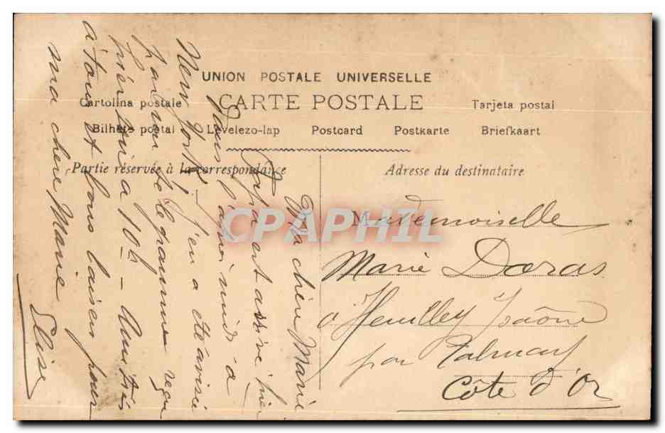 Scène amusante à bord d'un bateau — échelle et dialogue — éditeur non identifié, n° 686 — Verso