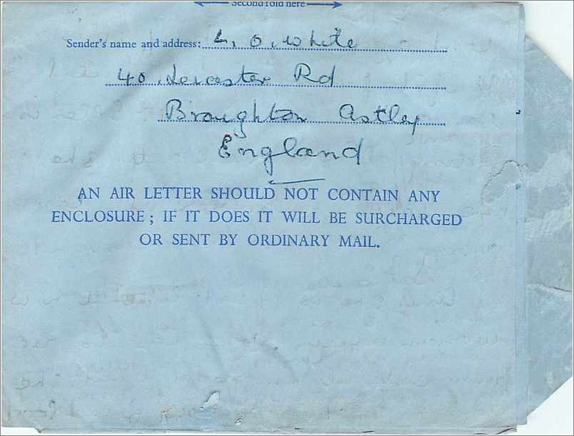 Londres — Lettre aérienne — éditeur Royal Mail, n° de série non visible — Rückseite