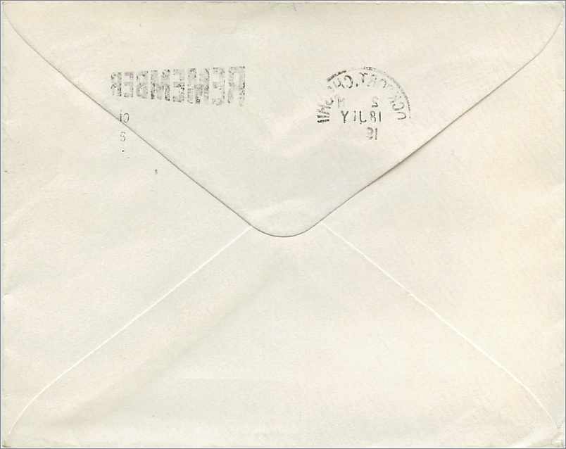 Entier Postal Stationary 3d Stockport 1952 — Verso