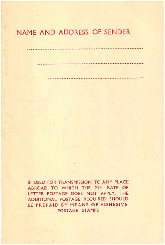 Entier Postal Stationary 2 1/2d Turnbridge Wells — Verso