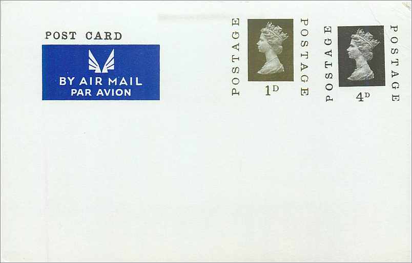 Entier Postal Stationary Machin 4d + 1d 