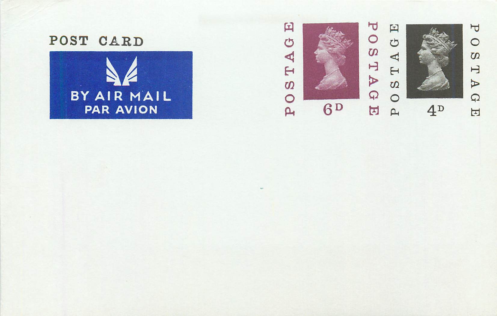 Entier Postal Stationary Machin 6d + 4d