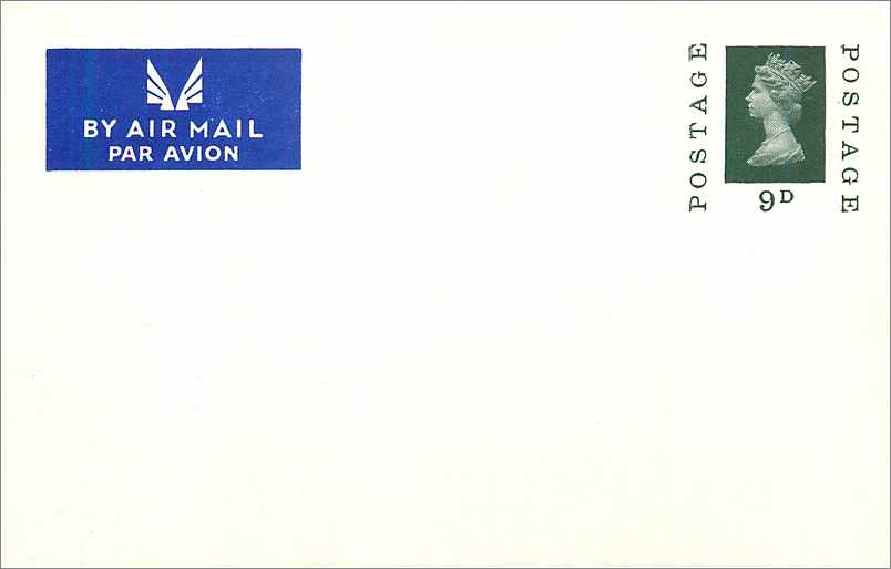 Entier Postal Stationary Machin 9d