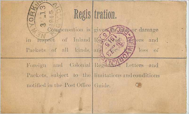 Entier Postal Stationary 1p for USA — Verso