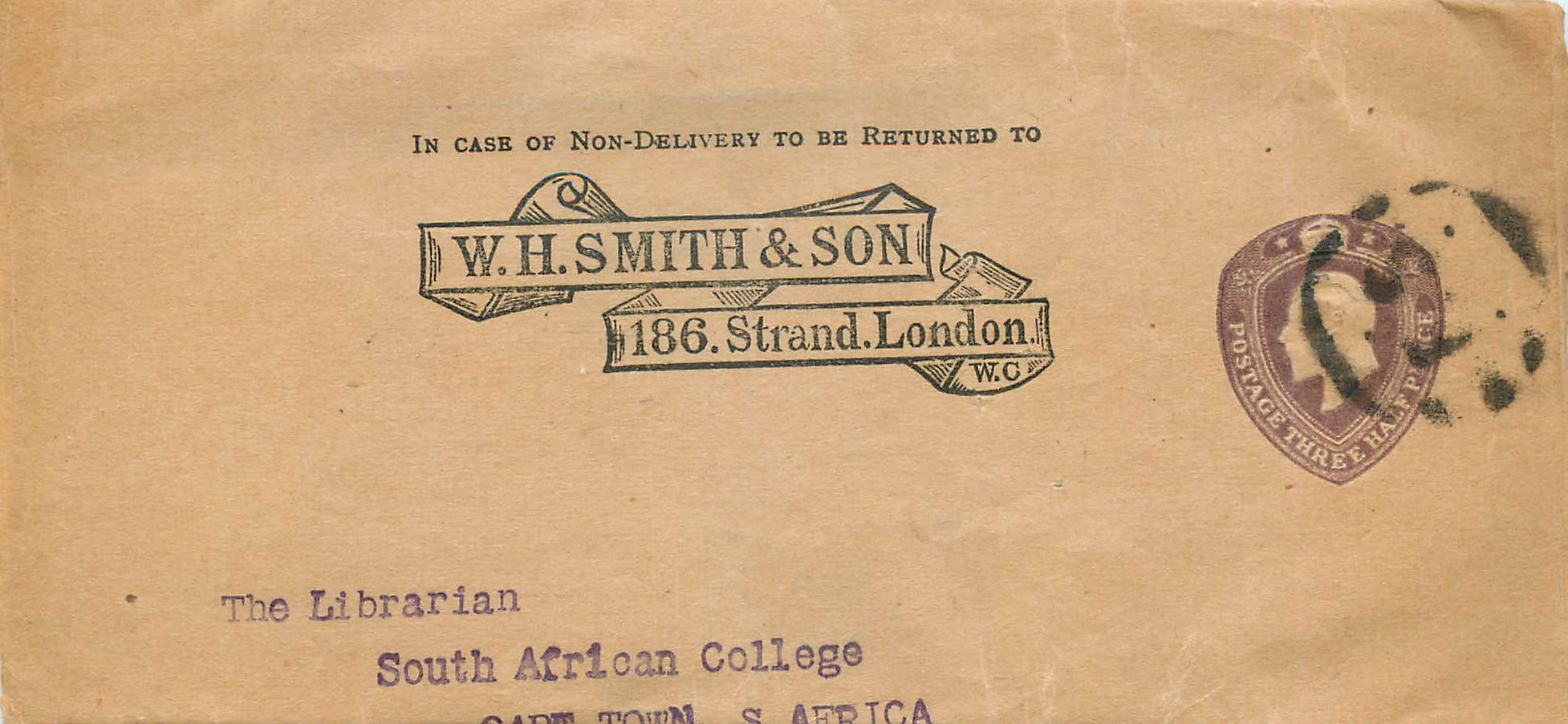 Entier Postal Stationary 3p Smith for Cape Town
