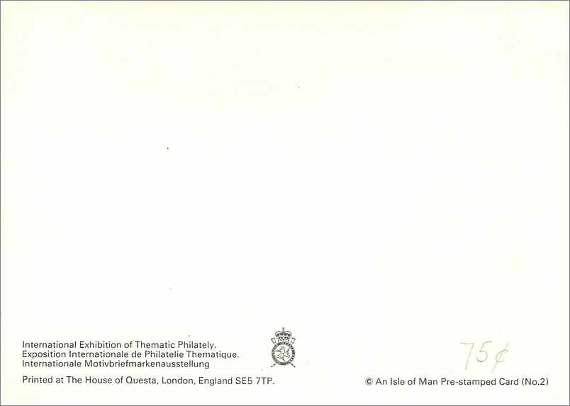 Entier Postal Stationary Isle of Man Basel Tembal 83  — Verso