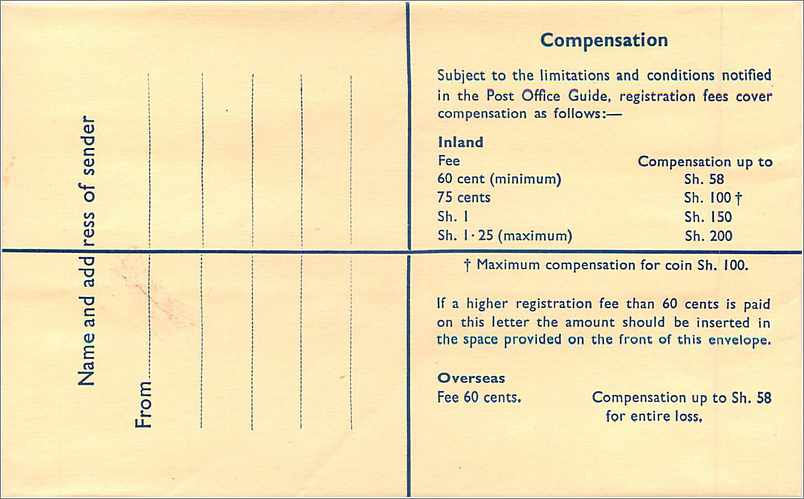 Entier Postal Stationary  — Verso
