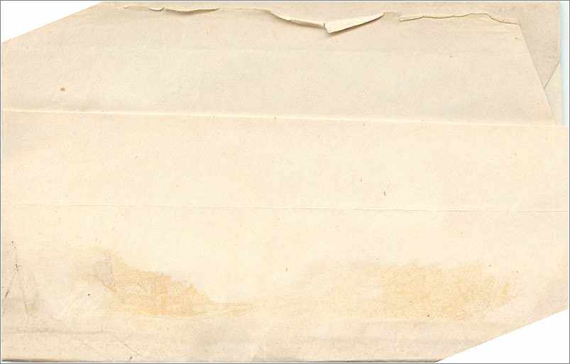 Entier Postal Stationary 1/2 + 1/2p for Massachussets — Verso