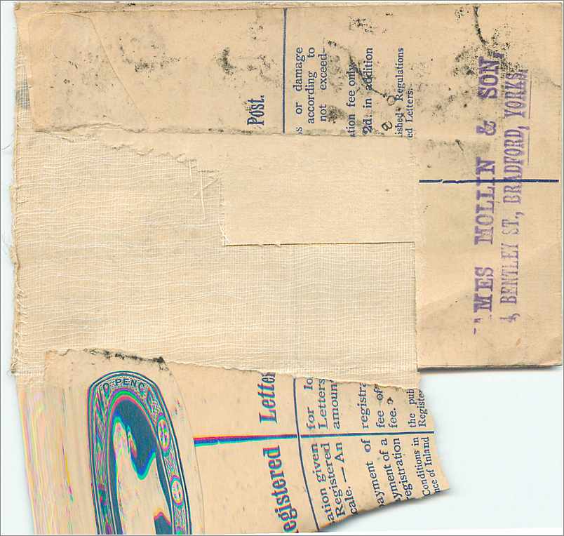 Entier Postal Stationary 3* 2 1/2d Bradford York for Germany — Verso