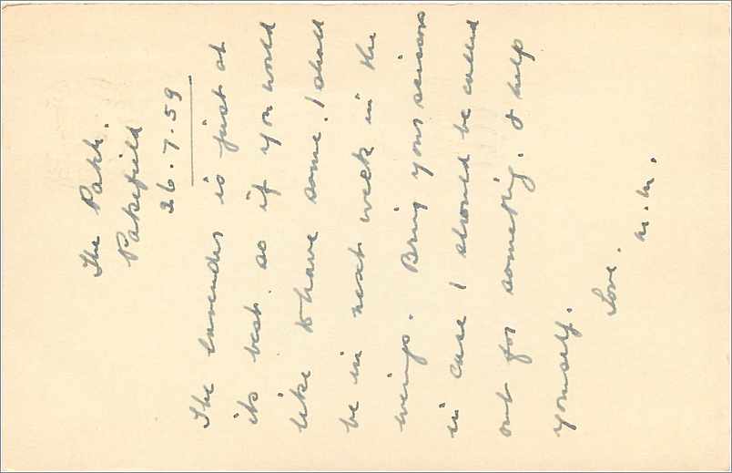 Entier Postal Stationary 2 1/2d London 1957 — Verso
