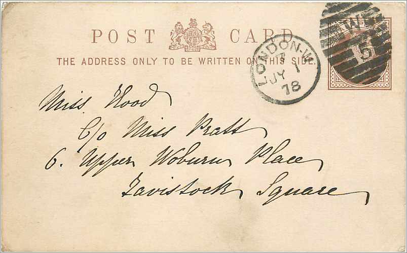 Entier Postal Stationary 1/2p London 1878