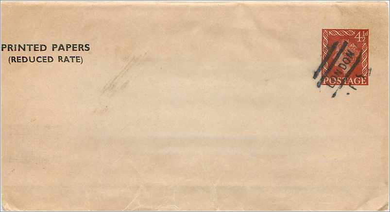 Entier Postal Postal Stationary Grande Bretagne Great Britain London 4 1/2d