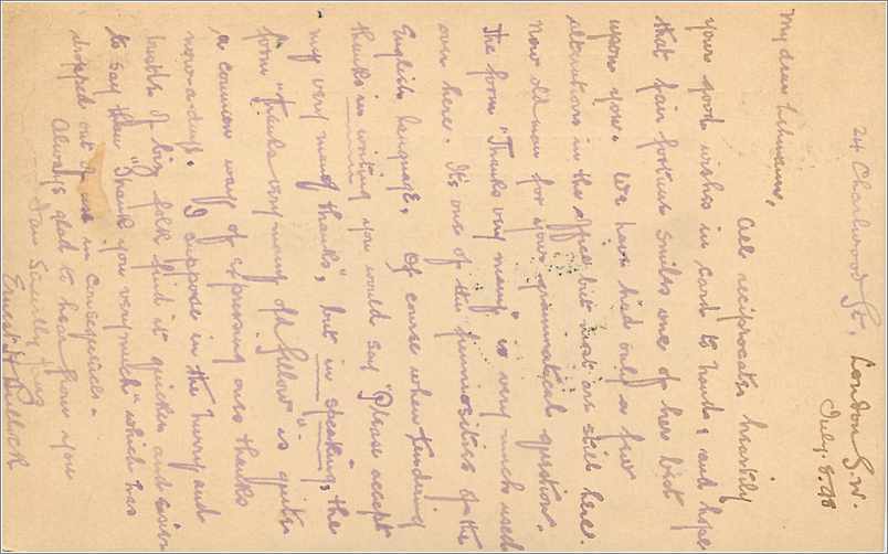 Entier Postal Postal Stationary Grande Bretagne Great Britain 1898 London to Hamburg — Verso