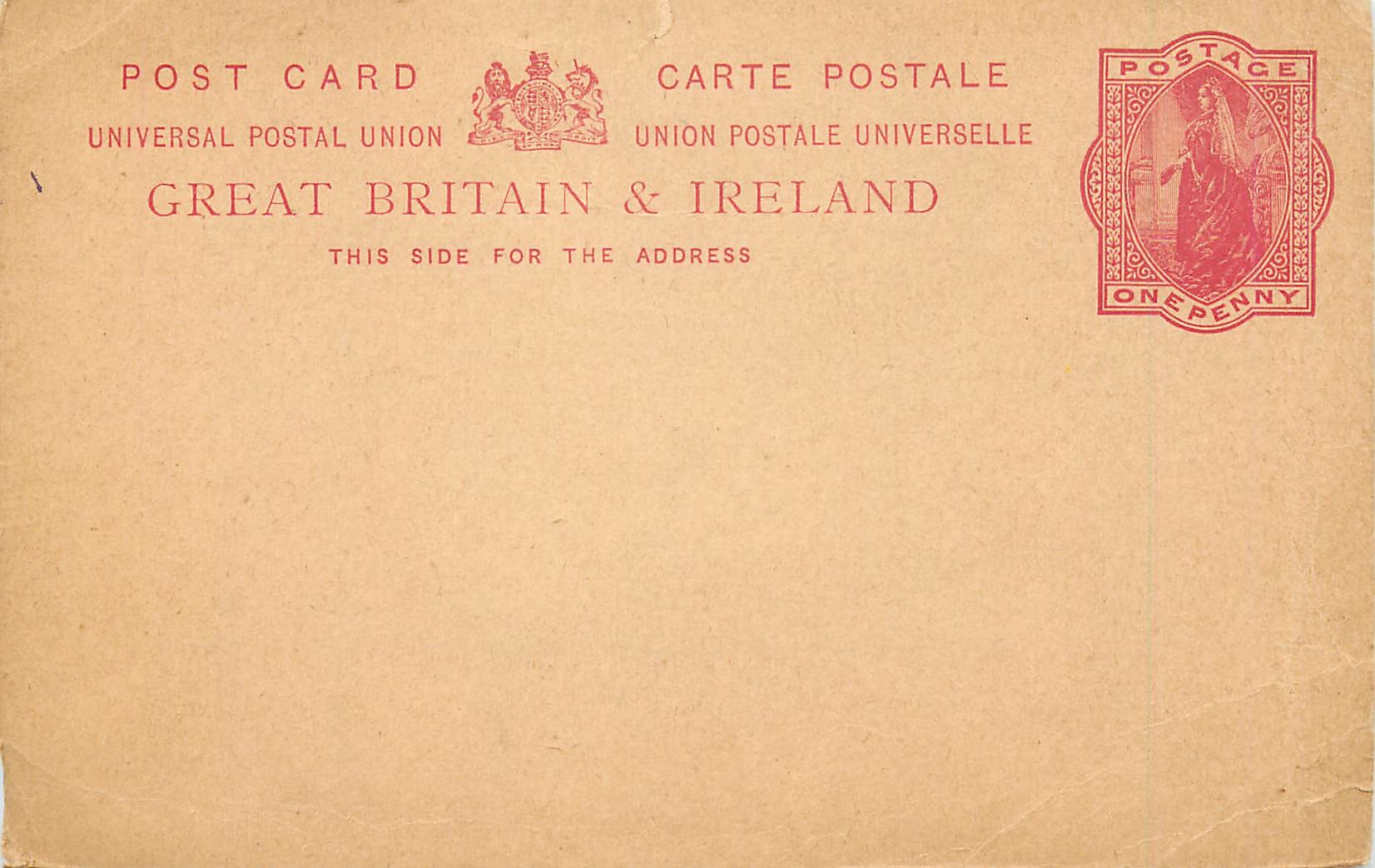 Entier Postal Postal Stationary Grande Bretagne Great Britain 