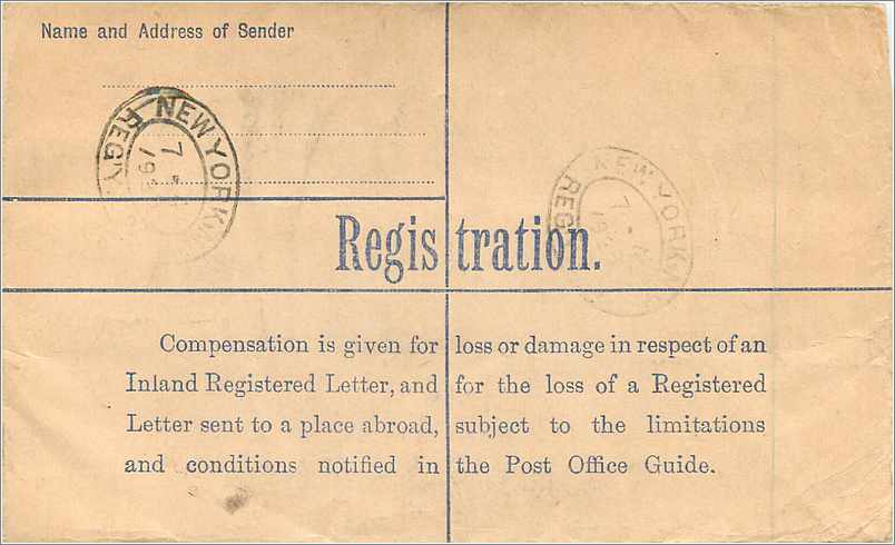 Entier Postal Postal Stationary Grande Bretagne Great Britain 4 1/2d to New York 1939 — Verso