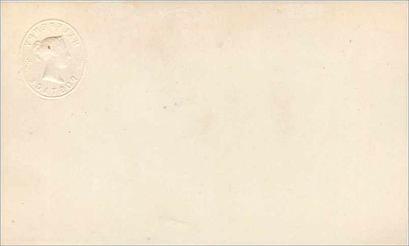 Entier Postal Postal Stationary Grande Bretagne Great Britain 1/2p — Verso