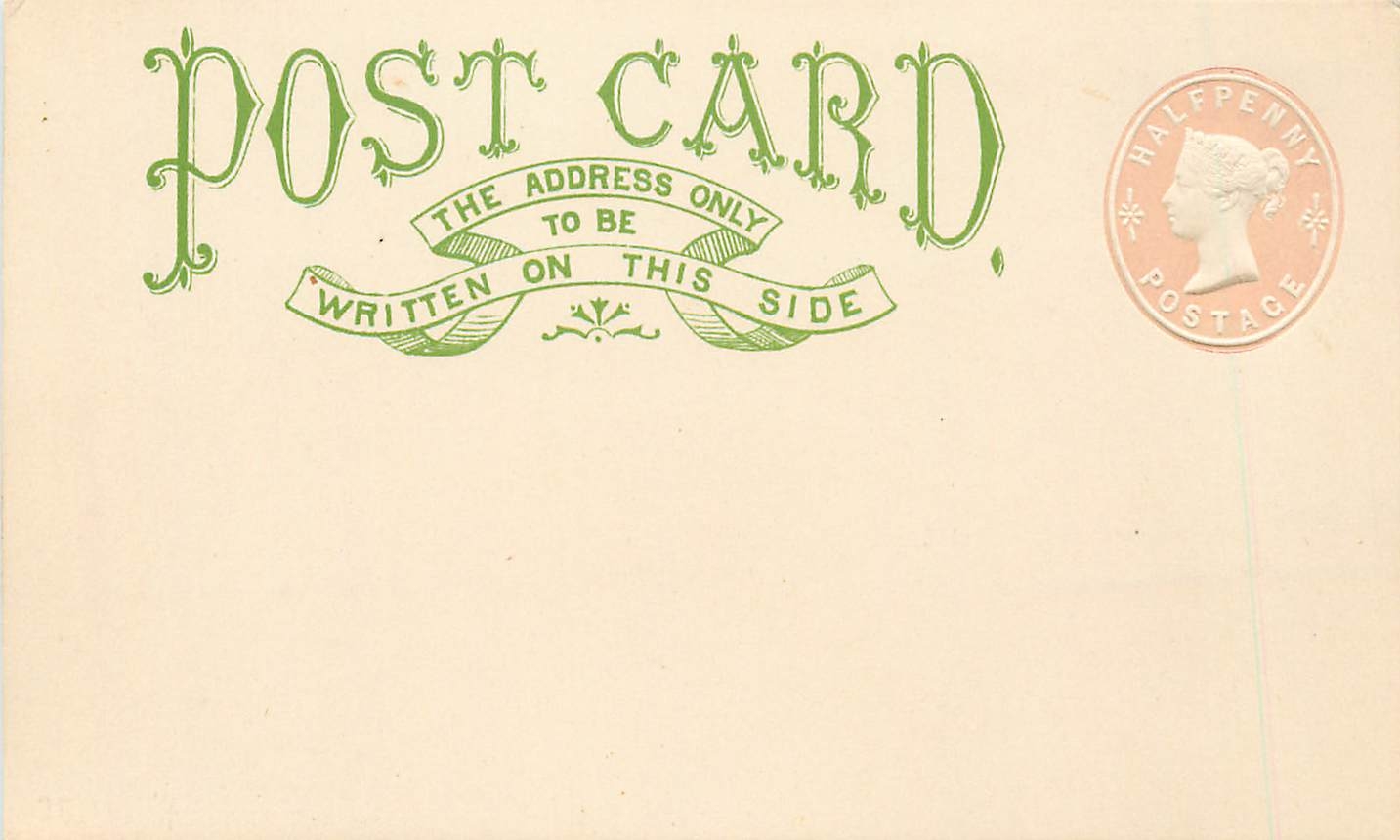 Entier Postal Postal Stationary Grande Bretagne Great Britain 1/2p