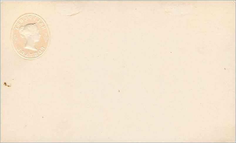 Entier Postal Postal Stationary Grande Bretagne Great Britain 1/2p — Verso