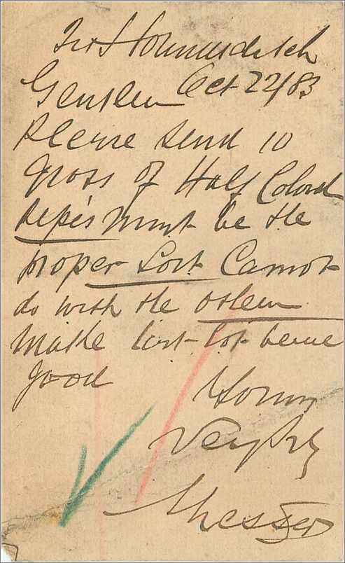 Entier Postal Postal Stationary Grande Bretagne Great Britain 1883 London to Finsbury — Verso