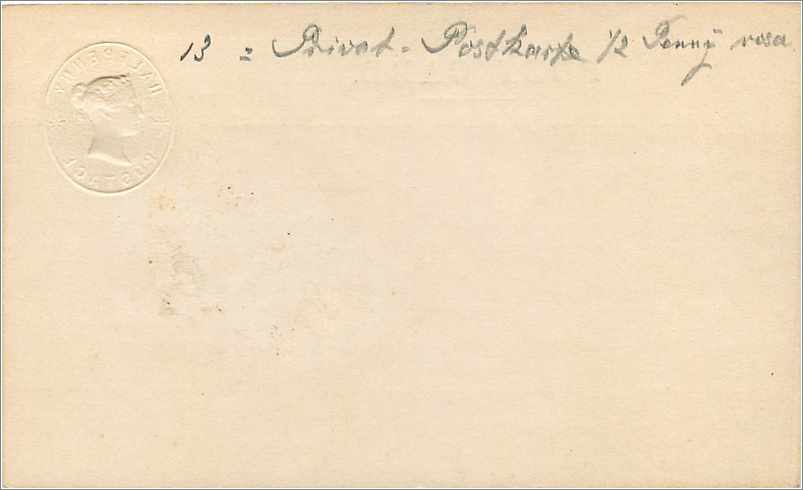 Entier Postal Postal Stationary Grande Bretagne Great Britain  — Verso