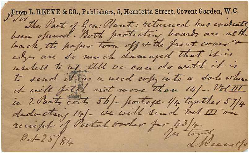 Entier Postal Postal Stationary Grande Bretagne Great Britain 1884 London to Karlsruhe — Verso