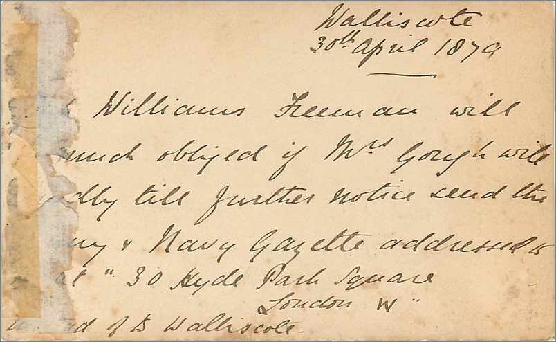 Entier Postal Postal Stationary Grande Bretagne Great Britain 1879 Reading to Cornwall — Verso