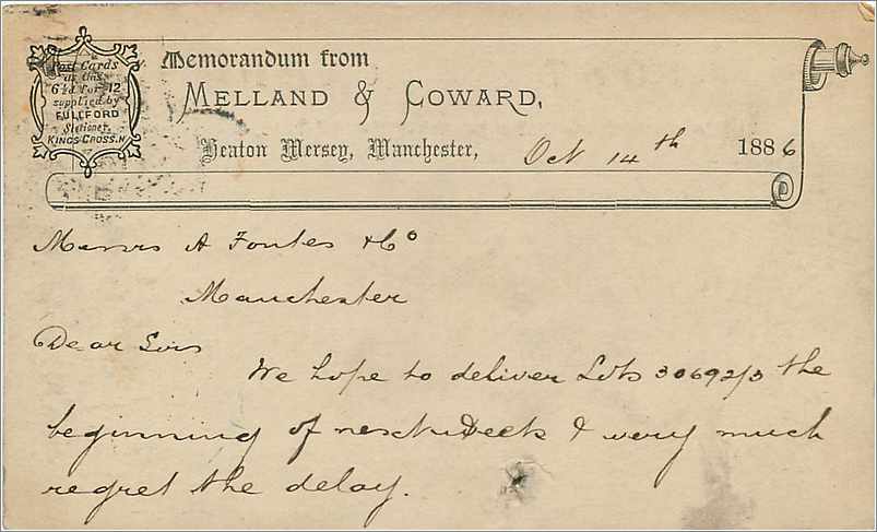 Entier Postal Postal Stationary Grande Bretagne Great Britain 1886 Manchester  — Verso