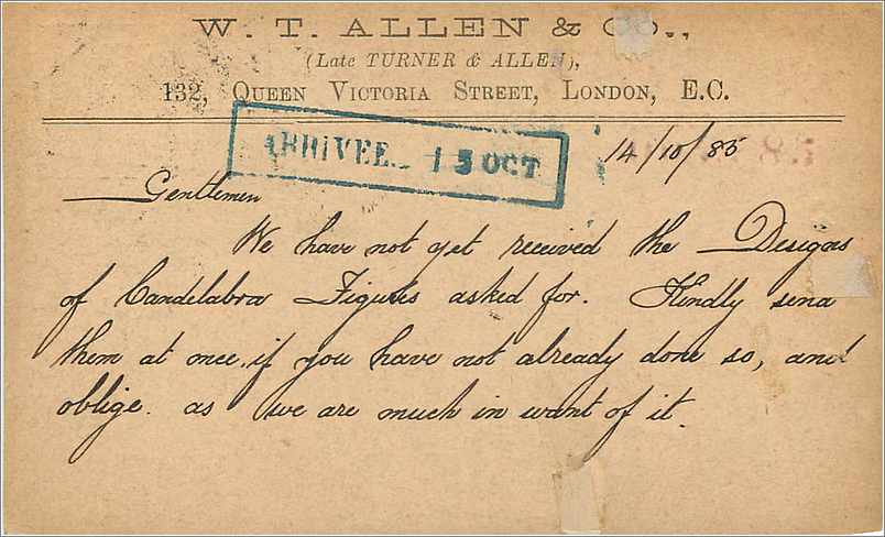 Entier Postal Postal Stationary Grande Bretagne Great Britain London to Paris 1885 — Verso