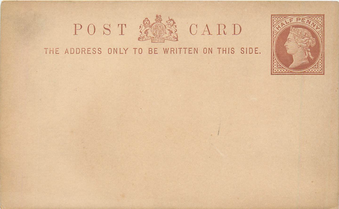 Entier Postal Postal Stationary Grande Bretagne Great Britain 1/2p