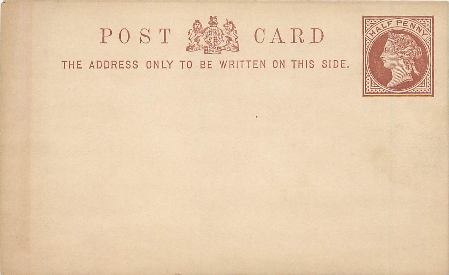 Entier Postal Postal Stationary Grande Bretagne Great Britain 1/2p