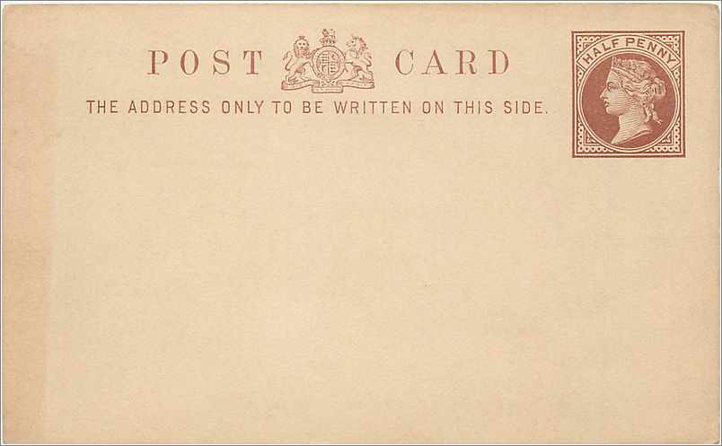 Entier Postal Postal Stationary Grande Bretagne Great Britain 1/2p