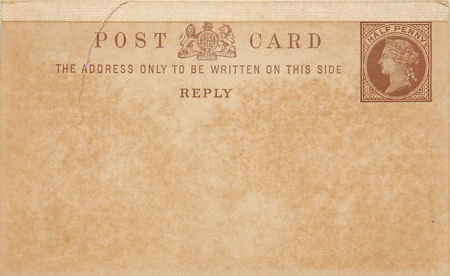 Entier Postal Postal Stationary Grande Bretagne Great Britain 1/2p