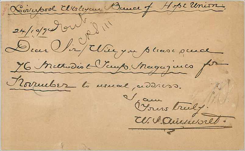 Entier Postal Postal Stationary Grande Bretagne Great Britain 1p Liverpool 1894 for London — Verso