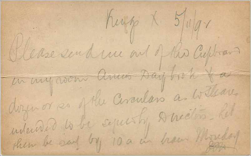 Entier Postal Postal Stationary Grande Bretagne Great Britain 1/2p  1892 London — Verso