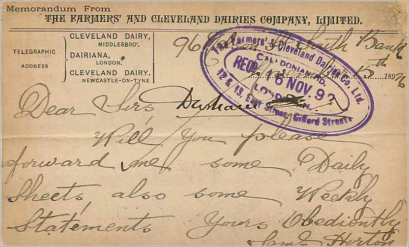Entier Postal Postal Stationary Grande Bretagne Great Britain South Bank 1892 — Verso