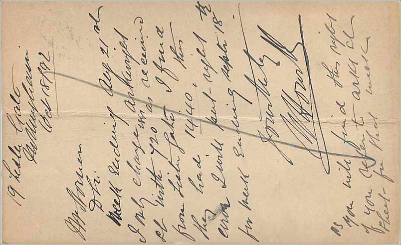Entier Postal Postal Stationary Grande Bretagne Great Britain Nottingham 1892 — Verso