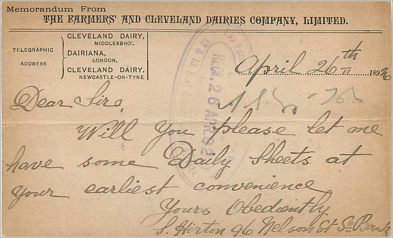 Entier Postal Postal Stationary Grande Bretagne Great Britain South Bank 1892 — Verso