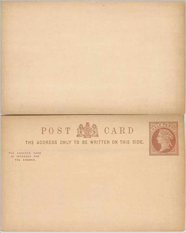 Entier Postal Postal Stationary Grande Bretagne Great Britain 1/2p