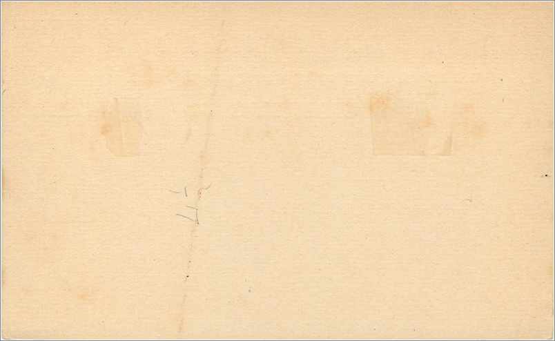 Entier Postal Stationary 1/2p  — Verso