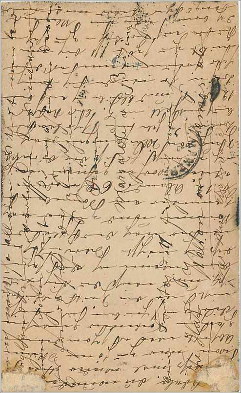 Entier Postal Stationary 1/2p + 1 1/2p for Hannover — Verso