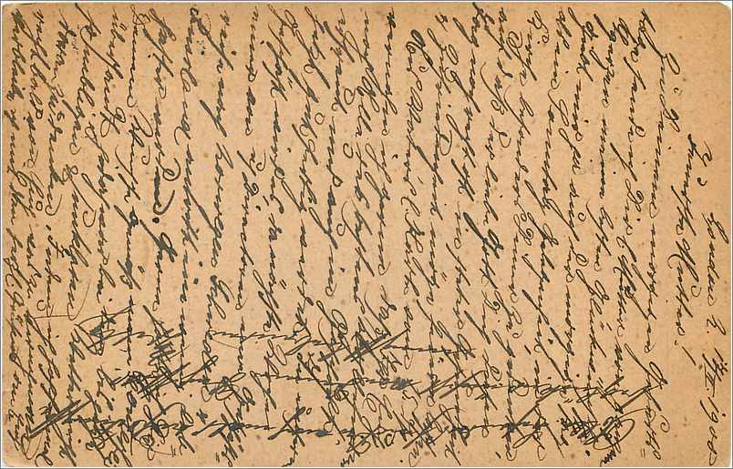 Entier Postal Stationary 1p Finsbury Park 1900 for Wesel — Verso