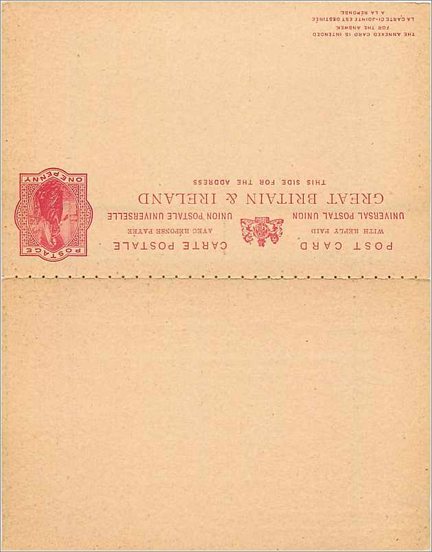 Entier Postal Stationary 1p 